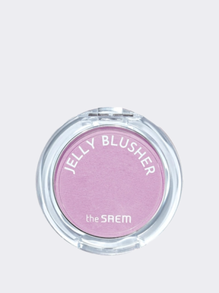 Мягкие румяна с сияющим финишем в молочно-лиловом оттенке The Saem Jelly Blusher PP01 Milky Mauve