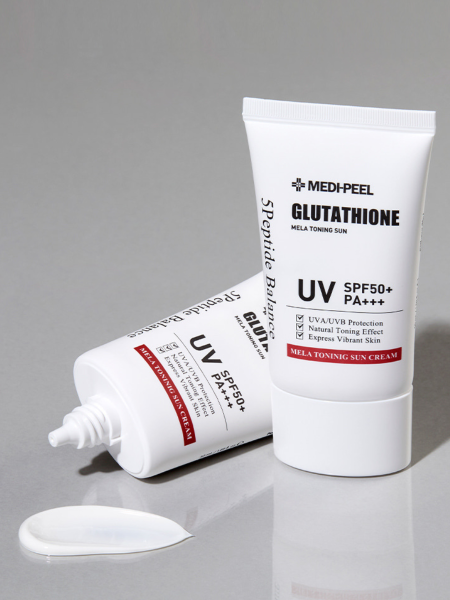 Солнцезащитный крем для лица с глутатионом MEDI-PEEL Bio-Intense Glutathione Mela Toning Sun Cream SPF 50+ PA++++ Солнцезащитный крем для лица с глутатионом MEDI-PEEL Bio-Intense Glutathione Mela Toning Sun Cream SPF 50+ PA++++