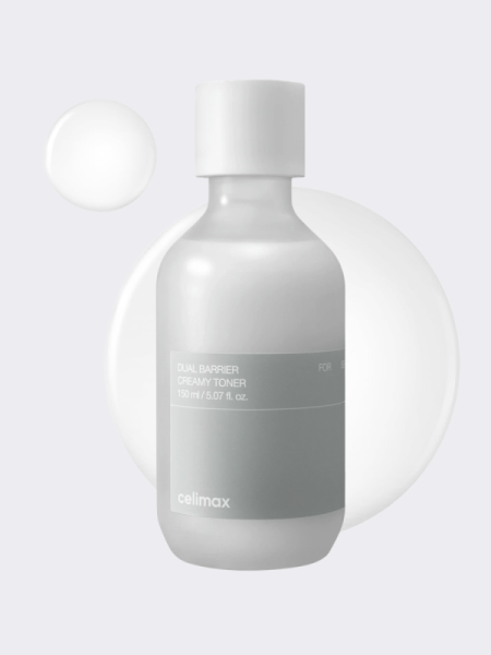 Укрепляющий кремовый тонер с керамидами Celimax Dual Barrier Creamy Toner