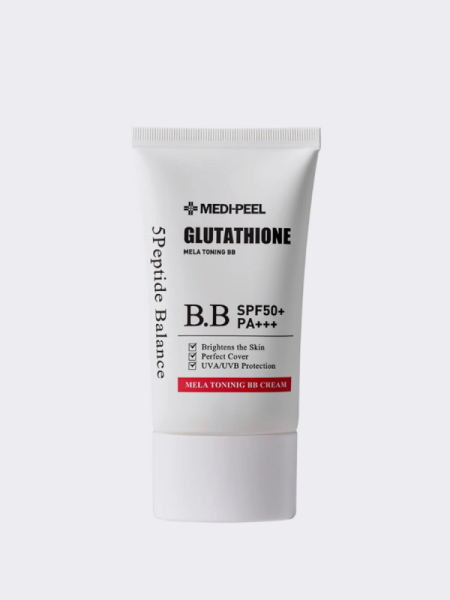 Крем ВВ с глутатионом для сияния кожи MEDI-PEEL Bio-Intense Glutathione Mela Toning BB Cream SPF50+PA++++