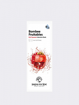 Питательная тканевая маска для лица Papa Recipe Bombee Fruitables Red Squeeze Intensive Mask
