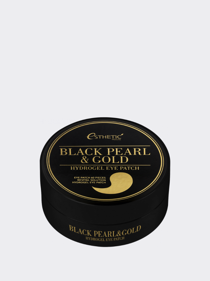 Гидрогелевые патчи для век с экстрактом черного жемчуга ESTHETIC HOUSE Black Pearl&Gold Hydrogel Eye Patch