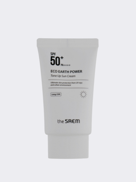 Солнцезащитный крем против пигментации The Saem Eco Earth Tone Up Sun Cream SPF50+ PA+++ Солнцезащитный крем против пигментации The Saem Eco Earth Tone Up Sun Cream SPF50+ PA+++