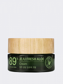 Освежающий крем для лица с алоэ The Saem Jeju Fresh Aloe Cream