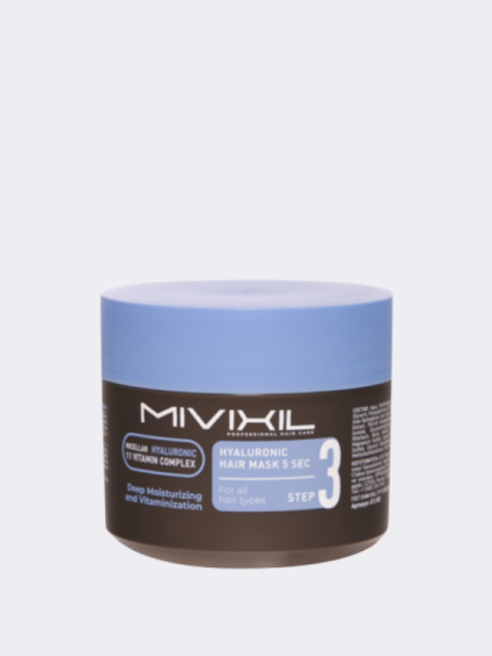 Увлажняющая маска для волос с гиалуроновой кислотой MIVIXIL Hyaluronic Hair Mask 5 Sec
