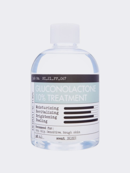 Отшелушивающий тонер-эссенция для лица с глюконолактоном Derma Factory Gluconolactone 10% Treatment Отшелушивающий тонер-эссенция для лица с глюконолактоном Derma Factory Gluconolactone 10% Treatment
