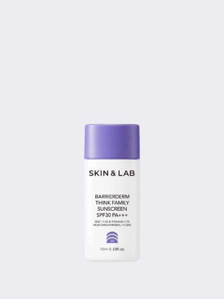 МИНИ Солнцезащитный крем-лосьон SKIN&LAB Barrierderm Think Family Sunscreen SPF30PA+++ МИНИ Солнцезащитный крем-лосьон SKIN&LAB Barrierderm Think Family Sunscreen SPF30PA+++