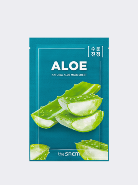 Смягчающая тканевая маска с экстрактом алоэ The Saem Natural Aloe Mask Sheet Смягчающая тканевая маска с экстрактом алоэ The Saem Natural Aloe Mask Sheet