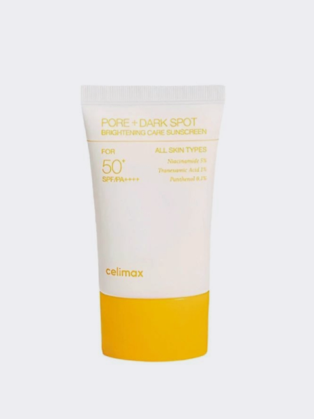 Осветляющий солнцезащитный крем для лица с ниацинамидом Celimax Pore+Dark Spot Brightening Sun Cream SPF50+PA++++ Осветляющий солнцезащитный крем для лица с ниацинамидом Celimax Pore+Dark Spot Brightening Sun Cream SPF50+PA++++