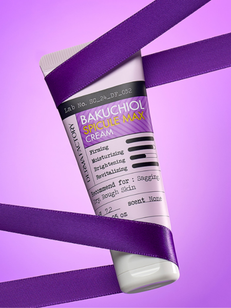 Интенсивный обновляющий крем для лица с бакучиолом и спикулами Derma Factory Bakuchiol Spicule MAX Cream