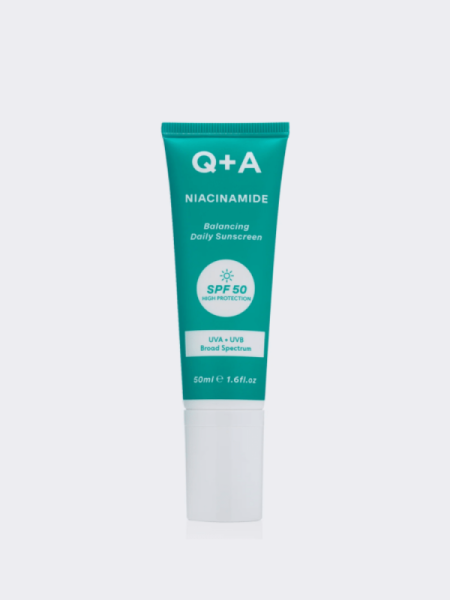 Солнцезащитный крем для лица с ниацинамидом Q+A Niacinamide Balancing Daily Sunscreen SPF50 Солнцезащитный крем для лица с ниацинамидом Q+A Niacinamide Balancing Daily Sunscreen SPF50