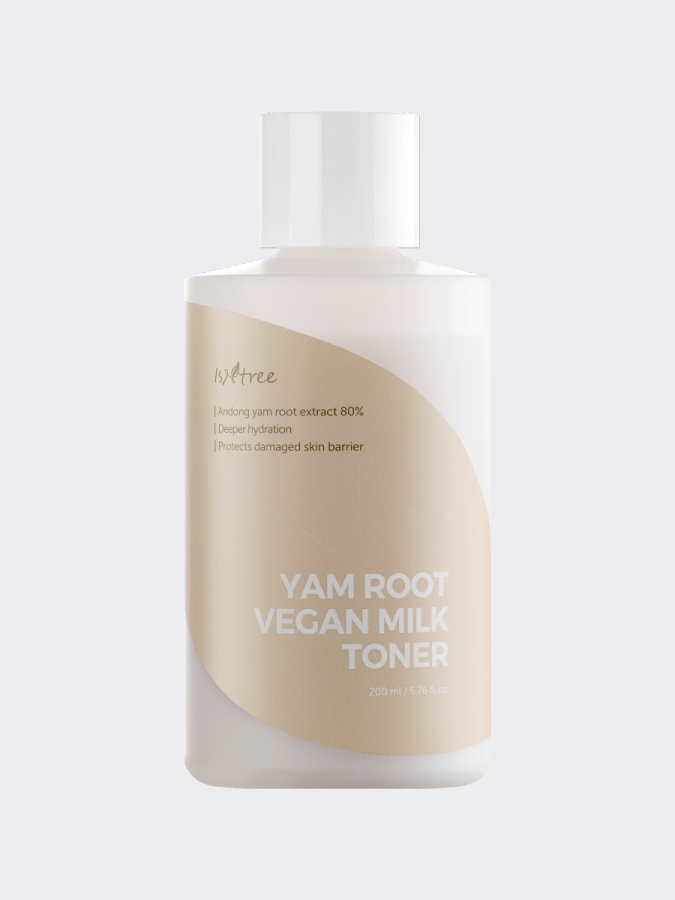 Питательный молочный тонер для лица с экстрактом корня ямса IsNtree Yam Root Vegan Milk Toner