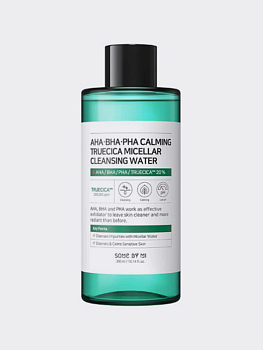 Мицеллярная вода для снятия макияжа Some By Mi AHA BHA PHA Calming Truecica Micellar Cleansing Water