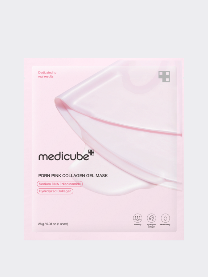 Разглаживающая гидрогелевая маска с коллагеном и ПДРН Medicube PDRN Pink Collagen Gel Mask