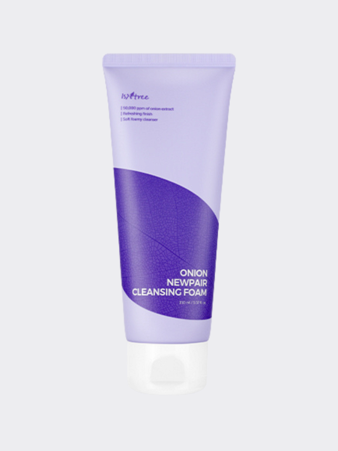 Успокаивающая пенка для умывания с экстрактом красного лука IsNtree Onion Newpair Cleansing Foam