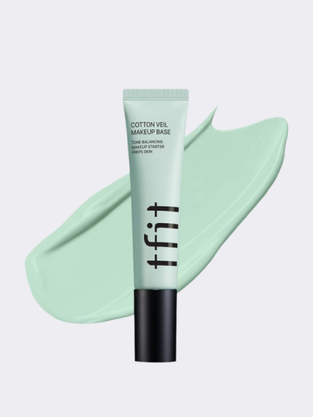 Тонирующая база под макияж TFIT Cotton Veil Makeup Base 01 Pure Green
