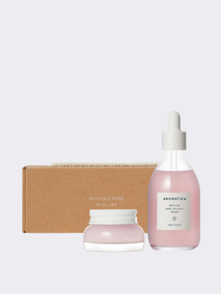 Набор для ухода за кожей лица с экстрактом розы Aromatica Reviving Rose Trial Set Набор для ухода за кожей лица с экстрактом розы Aromatica Reviving Rose Trial Set