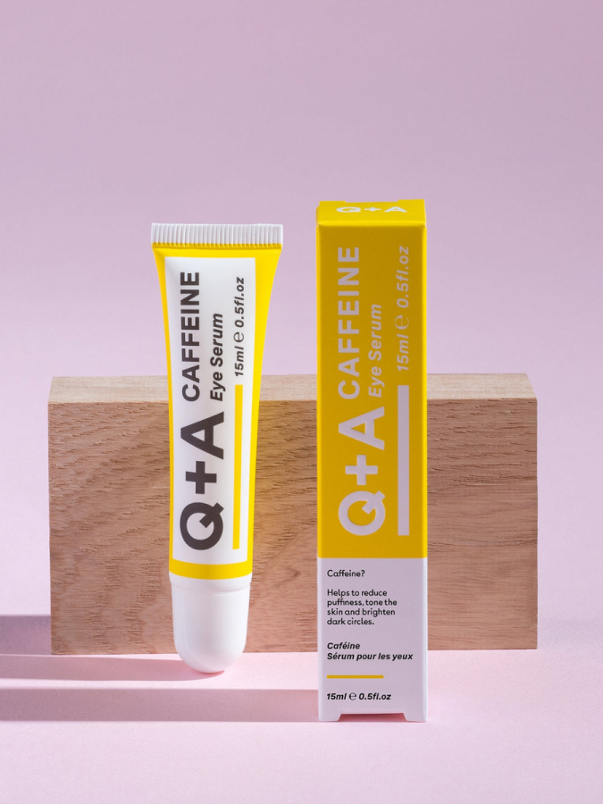 Освежающая сыворотка для век с кофеином Q+A Caffeine Eye Serum