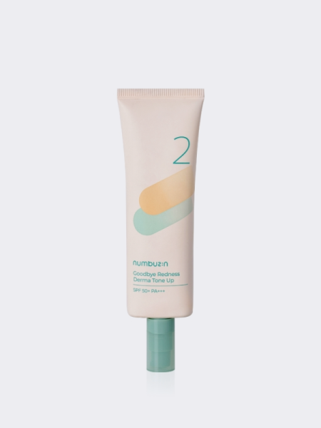 Тональный лосьон с зеленым пигментом Numbuzin No.2 Goodbye Redness Derma Tone Up SPF50+ PA+++