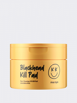 Гидрофильные пилинг-пэды с кислотами Ma:nyo Factory Blackhead Pure Cleansing Oil Killpad