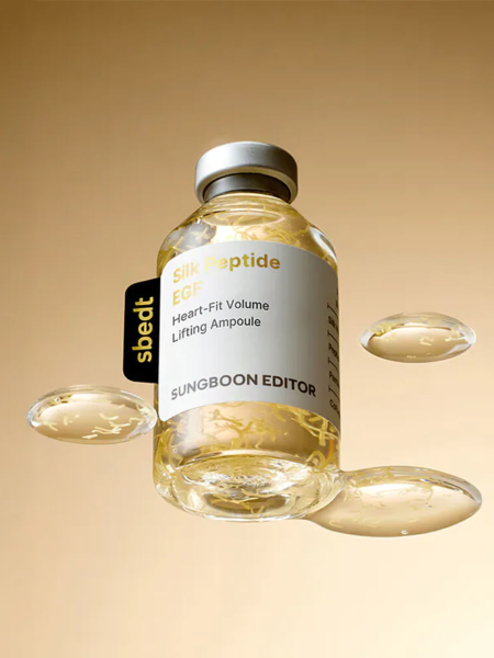 Разглаживающая ампула для лица с пептидами Sungboon Editor Silk Peptide Heart-Fit Volume Lifting Ampoule