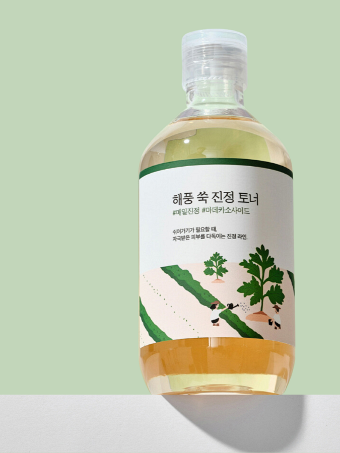 Успокаивающий тонер с экстрактом полыни Round Lab Mugwort Calming Toner