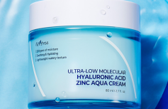 Успокаивающий крем для лица с гиалуроновой кислотой и цинком IsNtree Ultra-low Molecular Hyaluronic Acid Zinc Aqua Cream