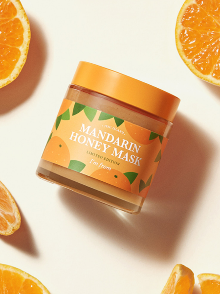Восстанавливающая смываемая маска с экстрактом мандарина и мёда I'm from Mandarin Honey Mask