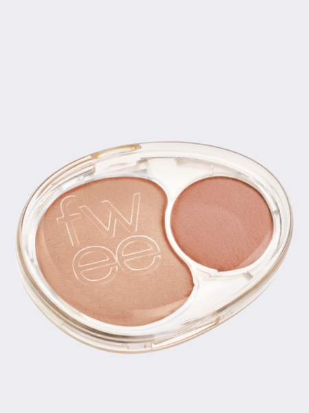 Двойные мягкие румяна с муссовой текстурой fwee Mellow Dual Blush ND02 Down Tempo