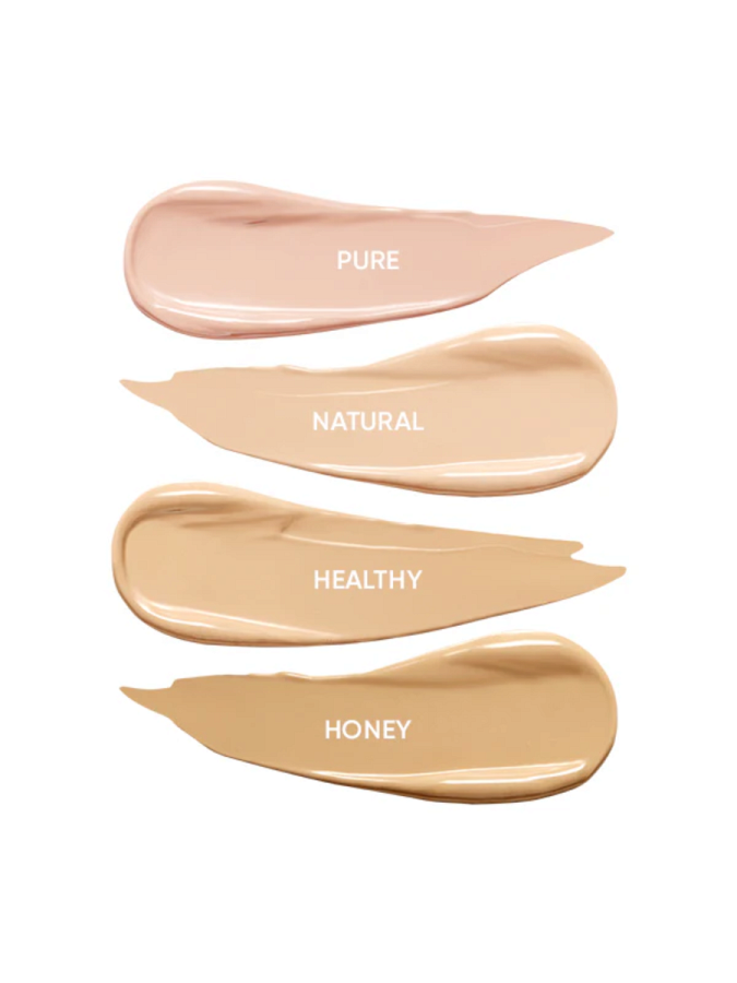 Тональное средство с сияющим финишем AMUSE Dew Power Vegan Cushion SPF 50+ PA++++ 01 Pure