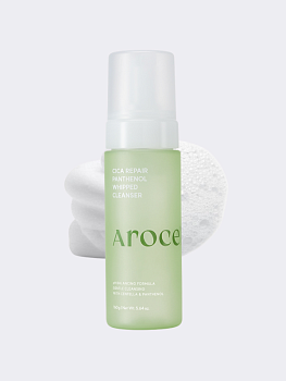 Двухфазная очищающая пенка-мусс с центеллой и пантенолом Arocell Cica Repair Panthenol Whipped Cleanser