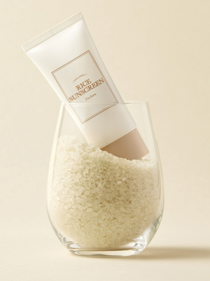 Минеральный солнцезащитный крем с рисовым экстрактом I'm From Rice Sunscreen SPF 50+ PA++++