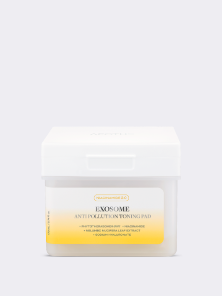 Увлажняющие тонер-диски с экзосомами и ниацинамидом APOTHE Exosome Anti-Pollution Toning Pad