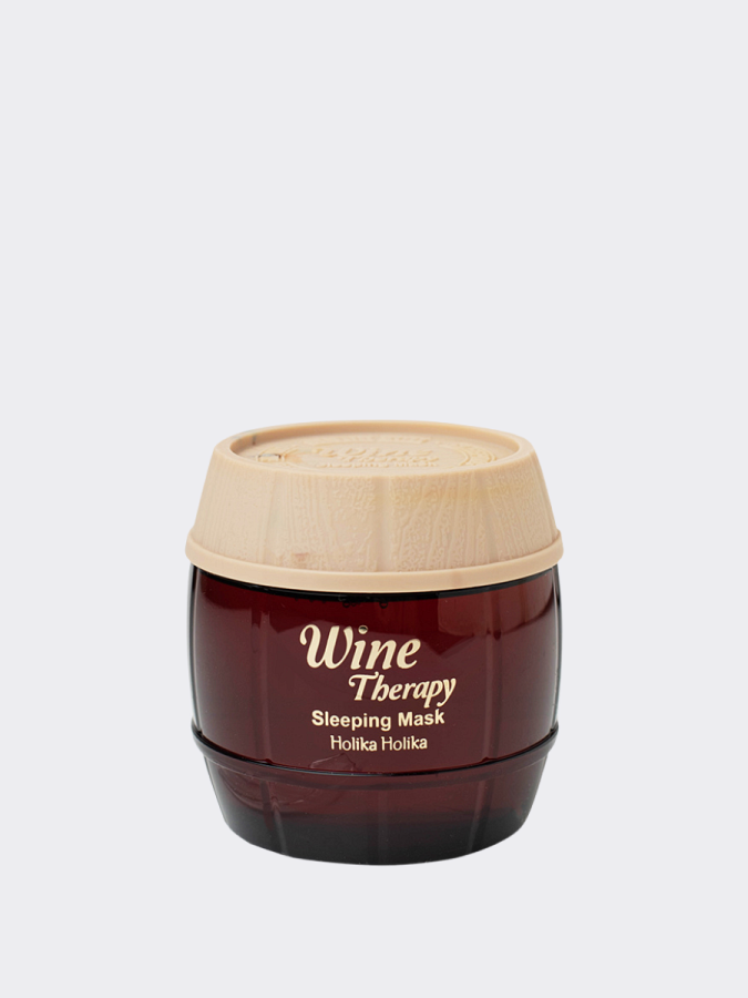 Подтягивающая ночная винная маска-желе с красным вином Holika Holika Wine Therapy Sleeping Mask Red Wine