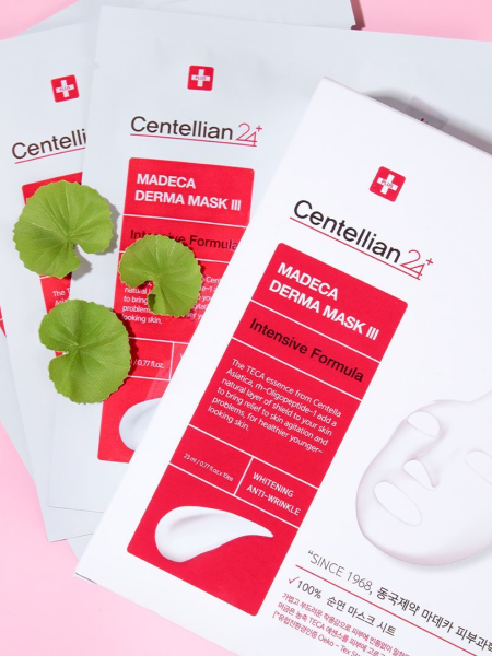 Восстанавливающая тканевая маска для лица Centellian24 Madeca Derma Mask III Intensive Formula