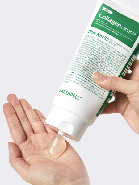 Успокаивающая пенка для умывания с экстрактом центеллы и коллагеном MEDI-PEEL Green Cica-Nol B5 Collagen Clear 2.0 Успокаивающая пенка для умывания с экстрактом центеллы и коллагеном MEDI-PEEL Green Cica-Nol B5 Collagen Clear 2.0