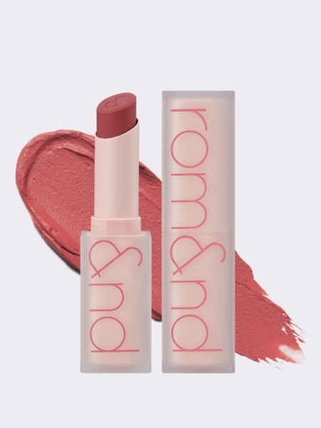 Мягкая кремовая помада в нейтральном нюдовом оттенке rom&nd Zero Matte Lipstick 07 Envy Me
