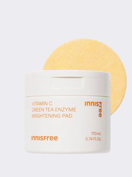 Осветляющие тонер-диски с витамином С и энзимами innisfree Vitamin C Green Tea Enzyme Brightening Pad