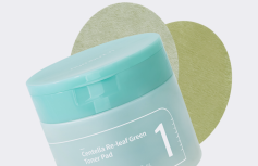 Успокаивающие тонер-пэды для лица с экстрактом центеллы Numbuzin No.1 Centella Re-Leaf Green Toner Pad