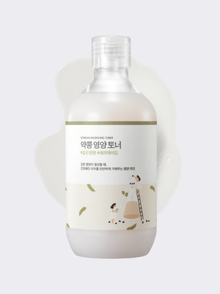 Питательный тонер для лица с экстрактом черной сои Round Lab Soybean Nourishing Toner