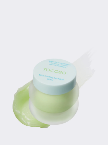 Охлаждающая ночная маска для губ с экстрактом мяты TOCOBO Mint Cooling Lip Mask