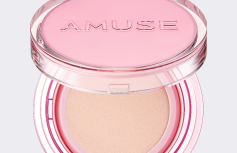 Тональный кушон с сияющим финишем AMUSE Dew Power Vegan Cushion SPF 50+ PA++++ 01 Pure
