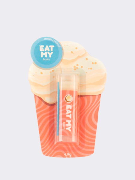 Бальзам для губ с ароматом сливочного кокоса EAT MY BALM Cream Cococnut