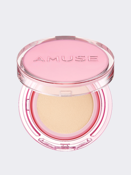Тональный кушон с сияющим финишем AMUSE Dew Power Vegan Cushion SPF 50+ PA++++ 1.5 Natural
