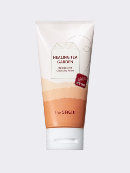 Пенка для умывания с экстрактом чая ройбуш The Saem Healing Tea Garden Cleansing Foam Rooibos