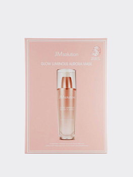 Тканевая маска для лица с экстрактом сакуры, пиона и жемчуга JMsolution Glow Luminous Aurora Mask