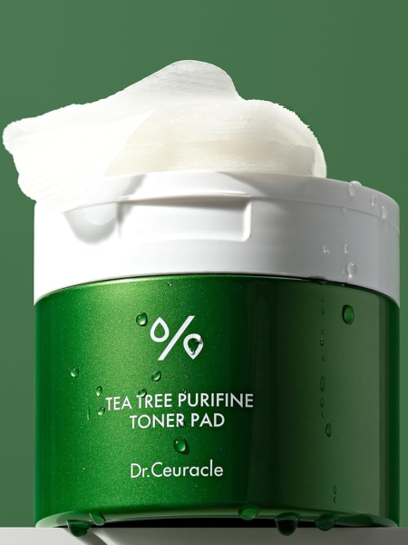 Успокаивающие тонер-пэды для лица с экстрактом чайного дерева Dr.Ceuracle Tea Tree Purifine Toner Pad