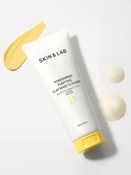 Очищающая маска-пенка для умывания с желтой глиной SKIN&LAB Porebarrier Purifying Clay Mask to Foam Очищающая маска-пенка для умывания с желтой глиной SKIN&LAB Porebarrier Purifying Clay Mask to Foam