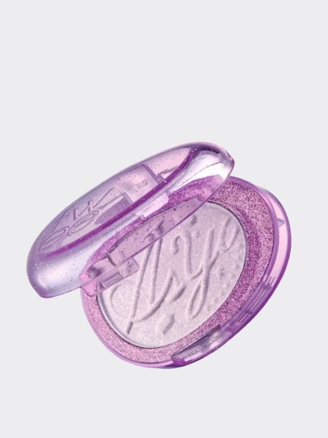 Оттеночная сияющая пудра для лица fwee Glitz Stone Highlighter HL02 Heroine Purple