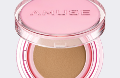 Тональный кушон с сияющим финишем AMUSE Dew Power Vegan Cushion SPF 50+ PA++++ 04 Tan